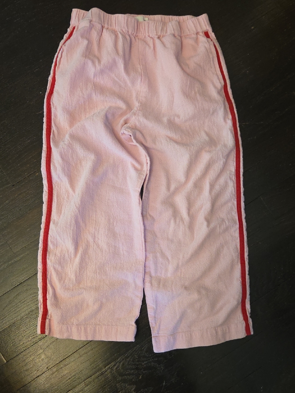 Cotton On Kids Light Pink Lightweight Activewear Bottoms with Red Side Stripe